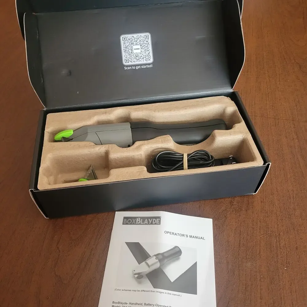 BoxBlayde Cordless Rechargeable Electric Cardboard Cutter Box Cutter Blade
